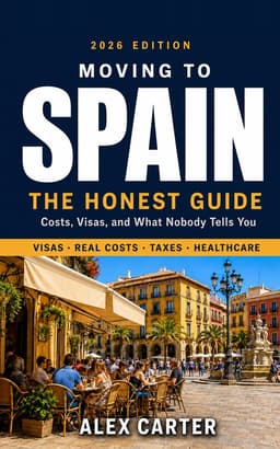 Cover of Moving to Spain: The Honest Guide by Alex Carter