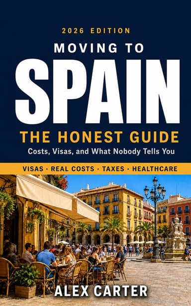 Cover of Moving to Spain: The Honest Guide by Alex Carter