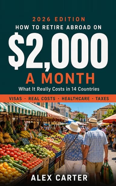 Cover of How to Retire Abroad on $2,000 a Month by Alex Carter
